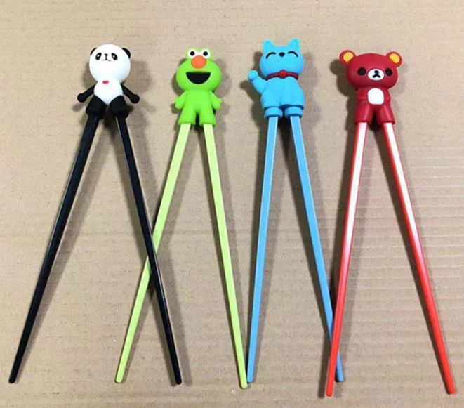 Kids Silicone Kids Training Sushi Chopsticks with Holder