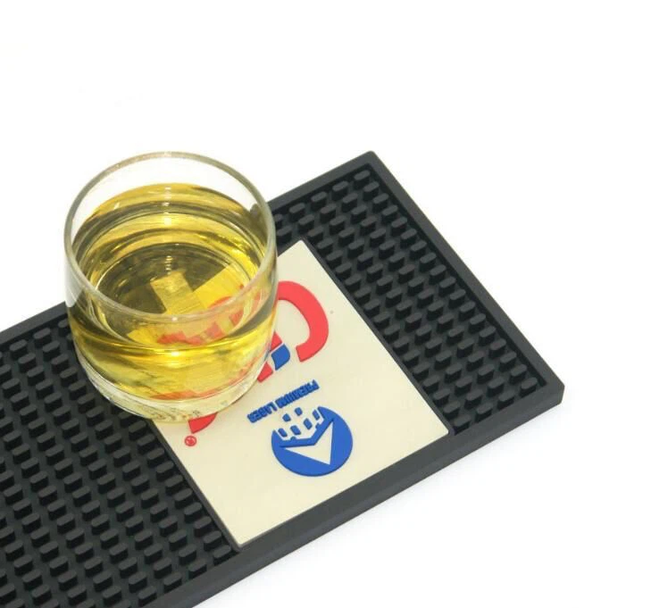 3D Embossing Logo PVC Bar Runner Anti Slip Mat