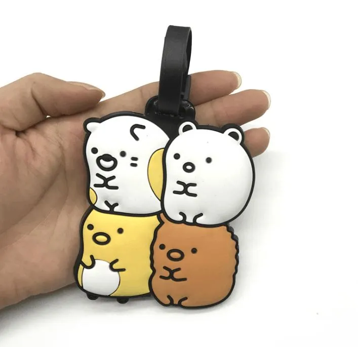 Anime Style Silicone Luggage Tag Check-in Card
