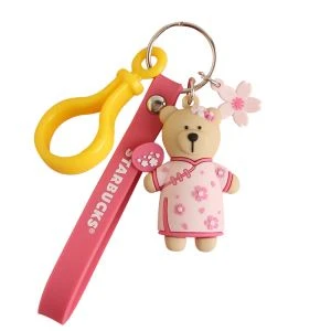 Zaprojektuj pęk kluczy 3D Bear Doll PVC