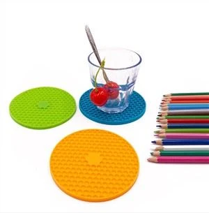 3D Okrągły Silikonowy Napój Coaster Food Grade Coffee Cup Mat