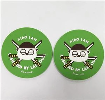 Izolacja 3d Soft Pvc Drink Casters Gumowa mata do piwa