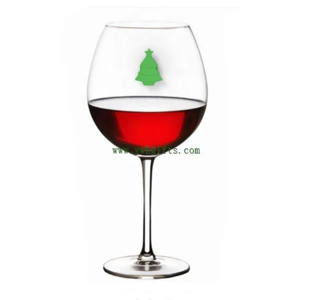 Christmas Drink Markers 3D Silicone Wine Glass Marker Beer Cup Drink Marker